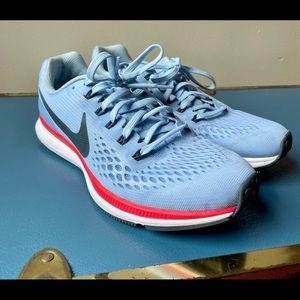Nike Zoom Pegasus 34 Light Blue Running Shoes